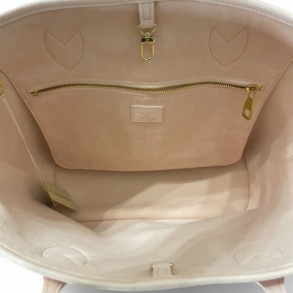 Louis Vuitton Neverfull MM Bicolor Monogram Empreinte Leather pink/cream - Picture 2 of 5